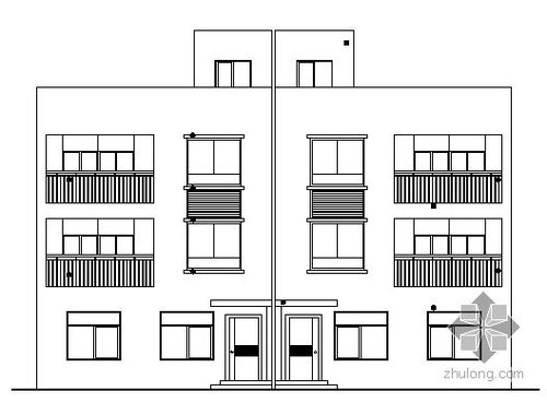 某两户并联三层私人住宅建筑施工图